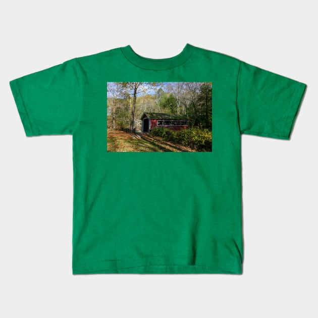 Covered Bridge Kids T-Shirt by Rob Johnson Photography